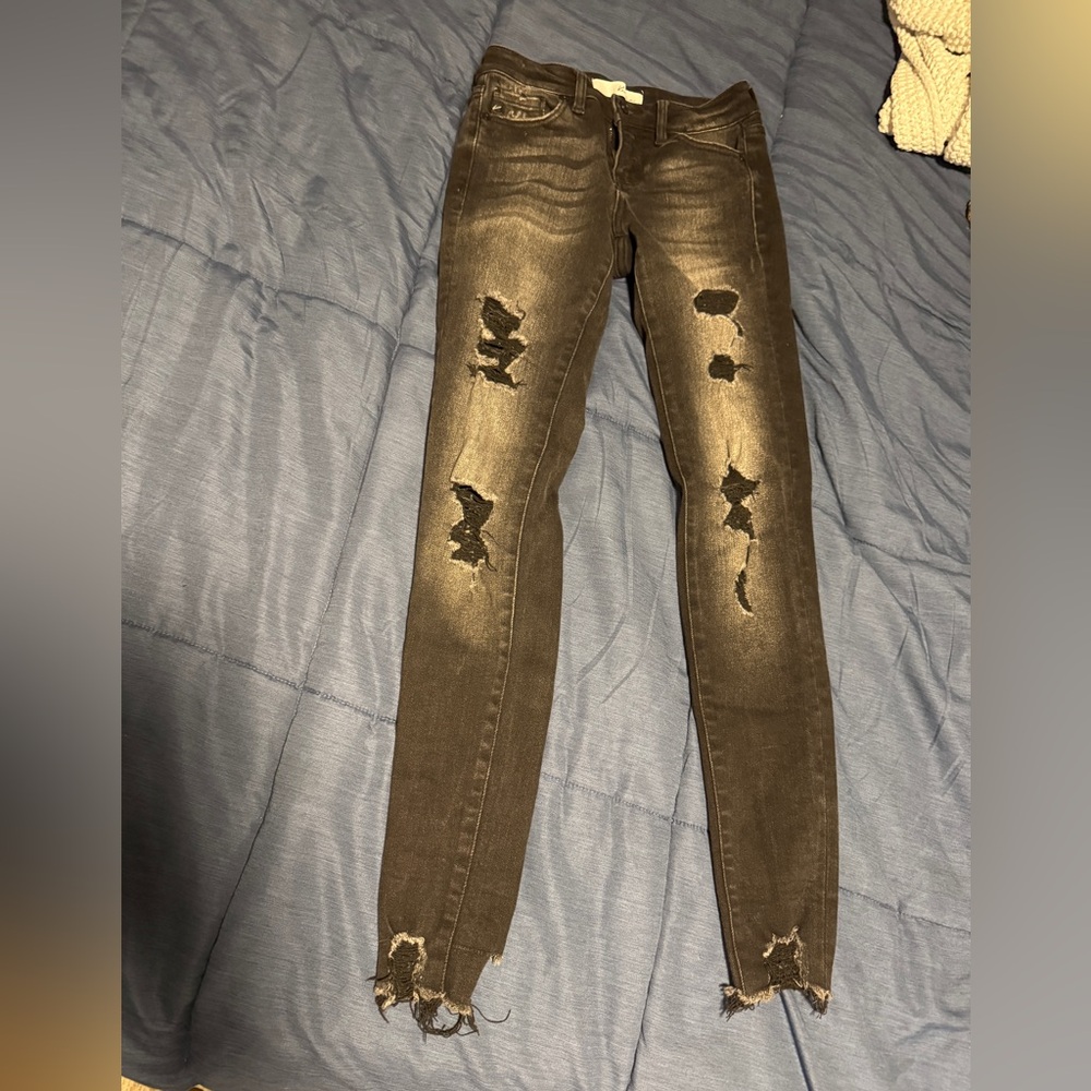 Kancan distressed skinny jean